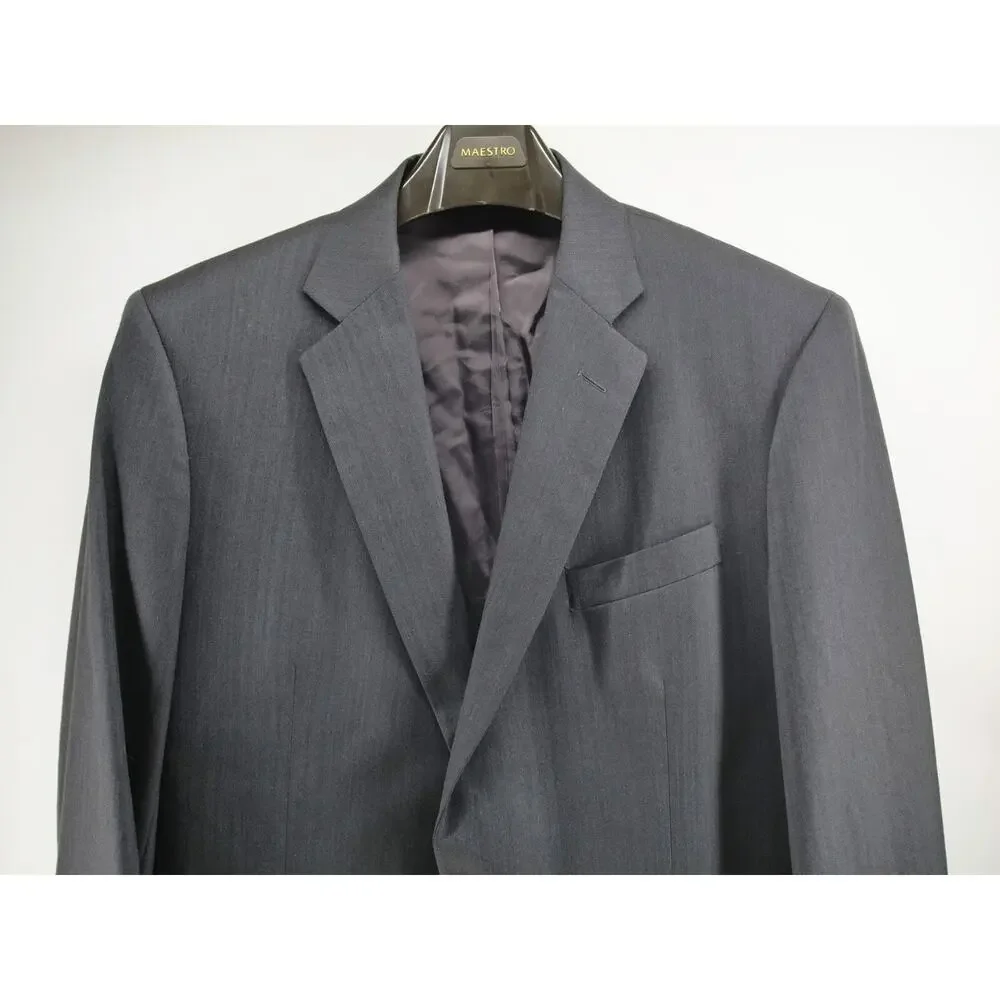 Brooks Brothers Madison 1818 45L W40 Sport Coat Blazer Gray Jacket Wool‎ Saxxon